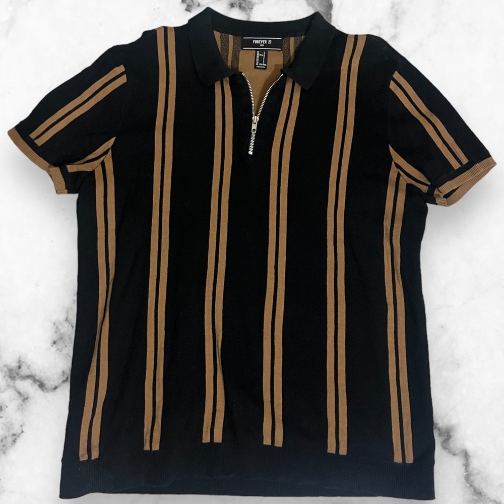 Forever 21 half zip t-shirt
